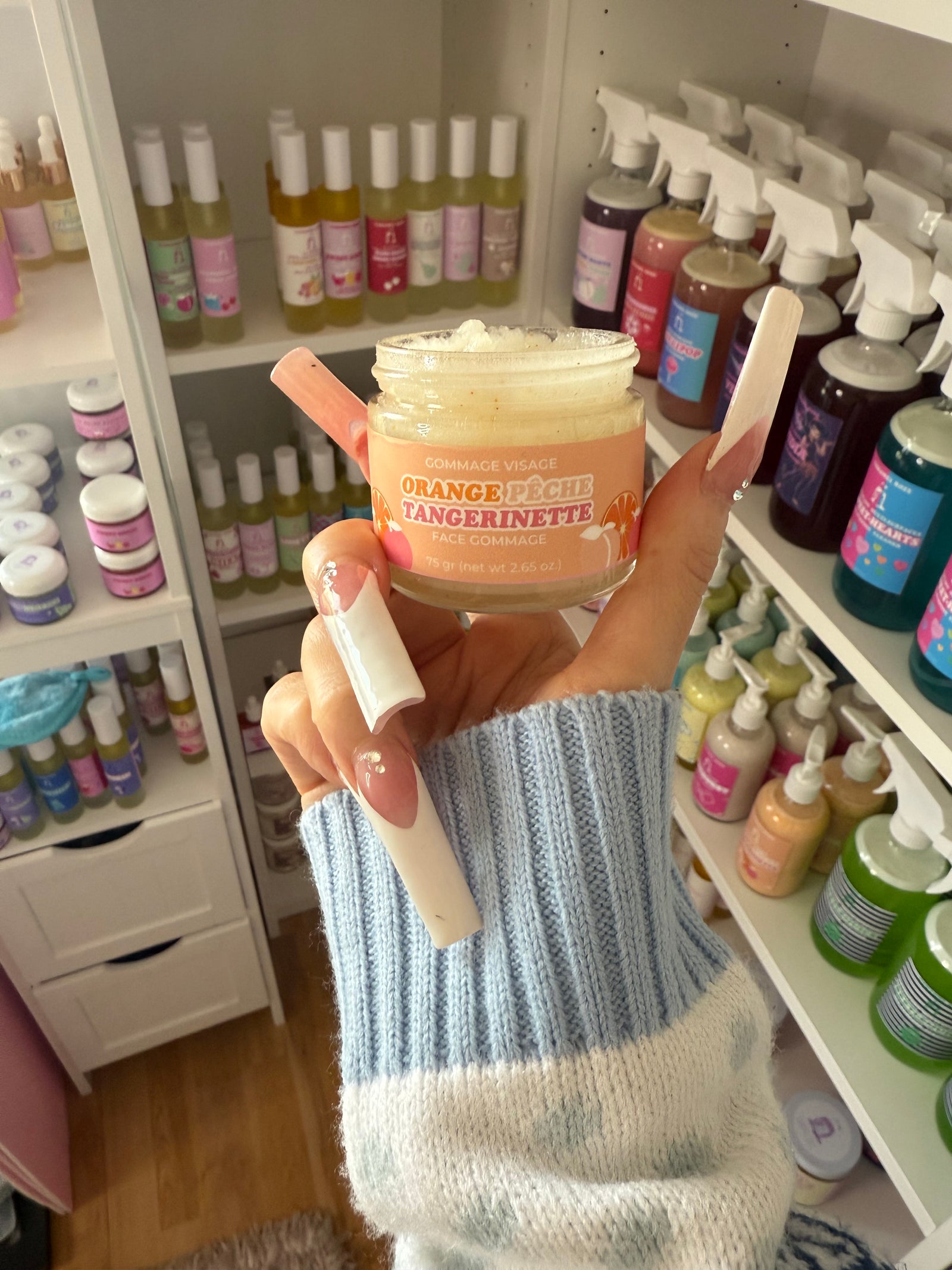 *imparfait* GOMMAGE VISAGE 🍊🍑 ORANGE PÊCHE TANGERINETTE.