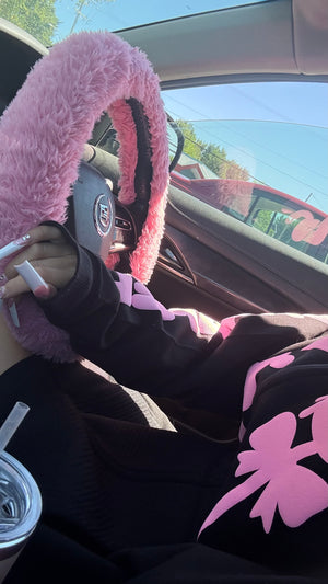 *prévente* Zip-Hoodie Premium LOLLY QUEEN 3D Puff 🖤🎀🍭édition limitée 8e Anniversaire Caramel Roze