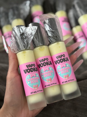 VAPO-VODKA ÉDITION SPÉCIALE 🖤🎀🩵 CARAMEL ROZE 🖤🎀🩵