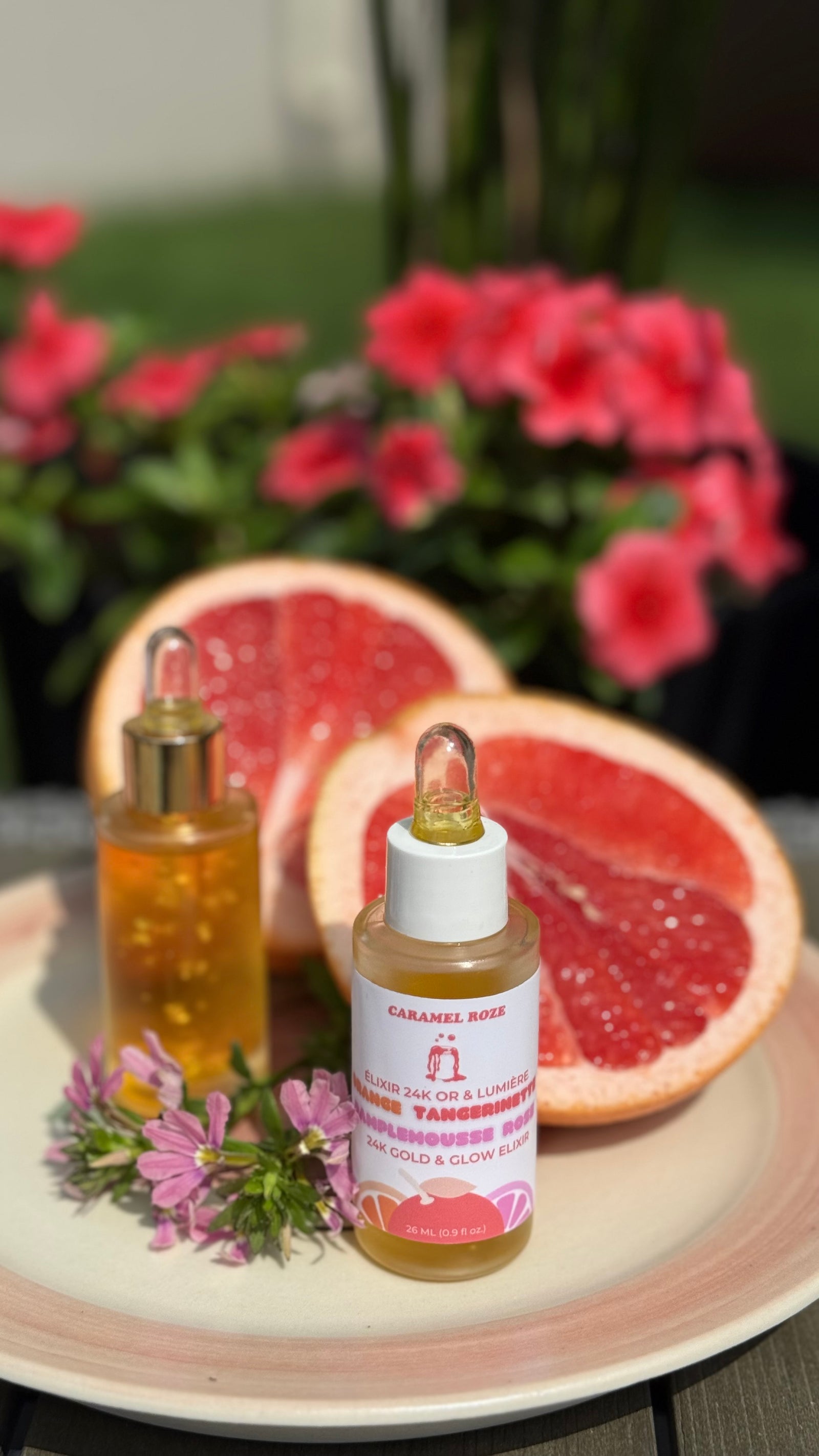 ELIXIR 24K OR & LUMIÈRE 💫 ✨🍊 ORANGE TANGERINETTE PAMPLEMOUSSE ROSE - 26ML.