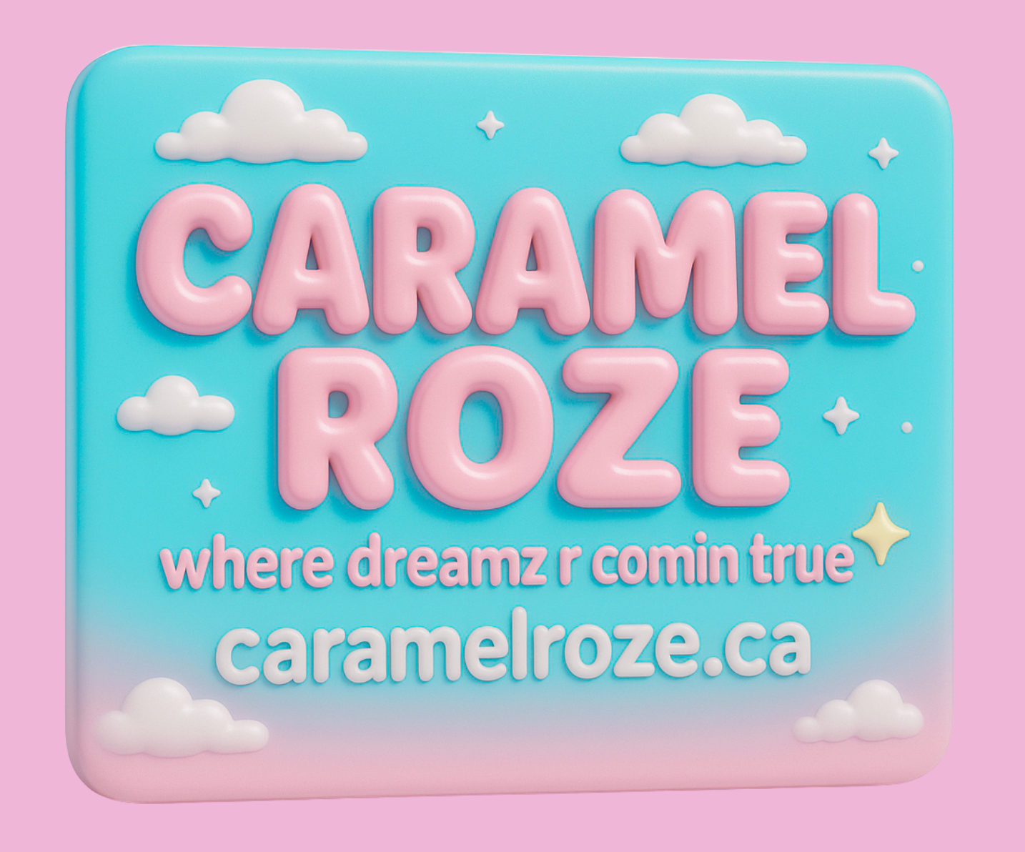 CARTE CADEAU VIRTUELLE 💵 CARAMEL ROZE 🩵🎀☁️✨