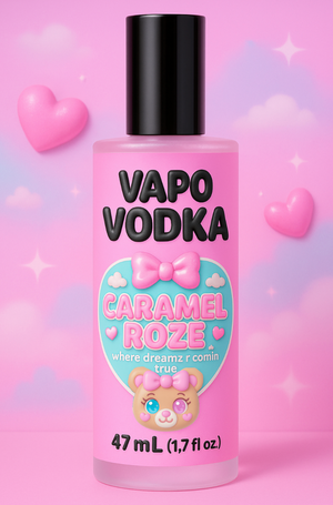 VAPO-VODKA ÉDITION SPÉCIALE 🖤🎀🩵 CARAMEL ROZE 🖤🎀🩵