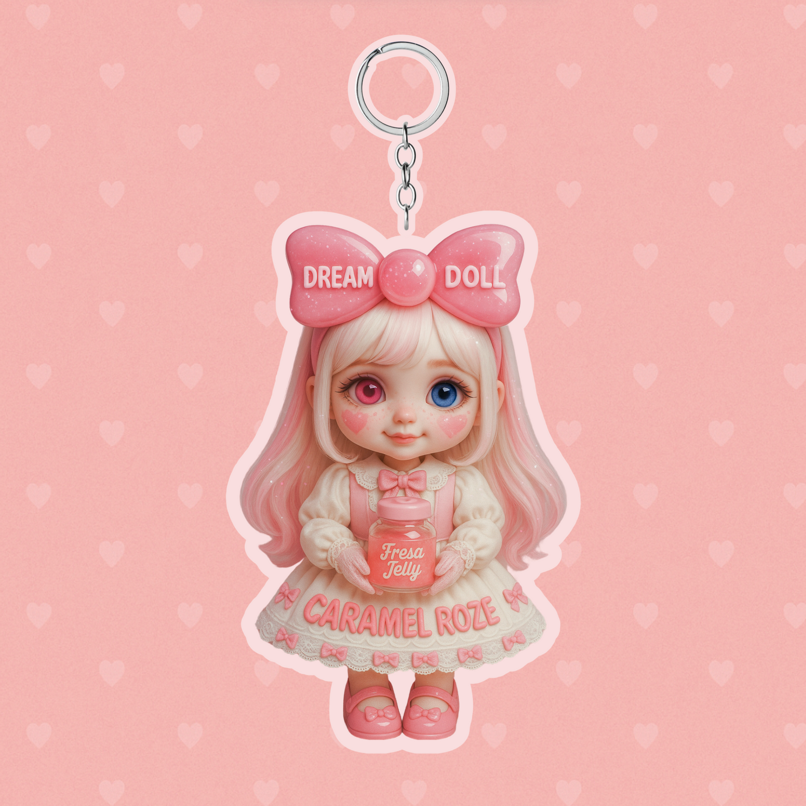 *prévente* PORTE-CLÉS 🍓🥄🥣 FRESA JELLY DREAM DOLL🍓🥄🥣