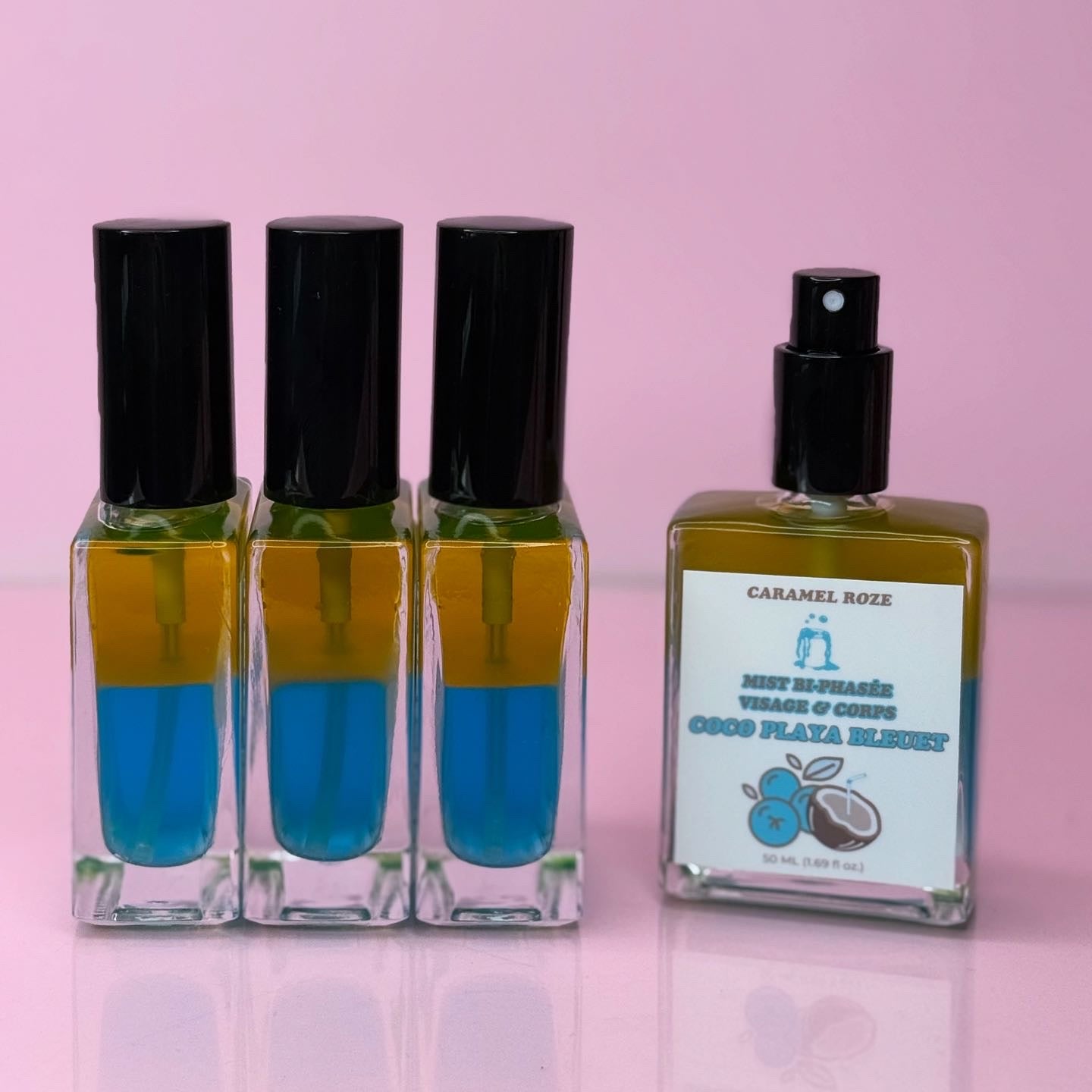 MIST BI-PHASÉE HYDRATANTE VISAGE & CORPS 🥥🏖️🫐 COCO PLAYA BLEUET.