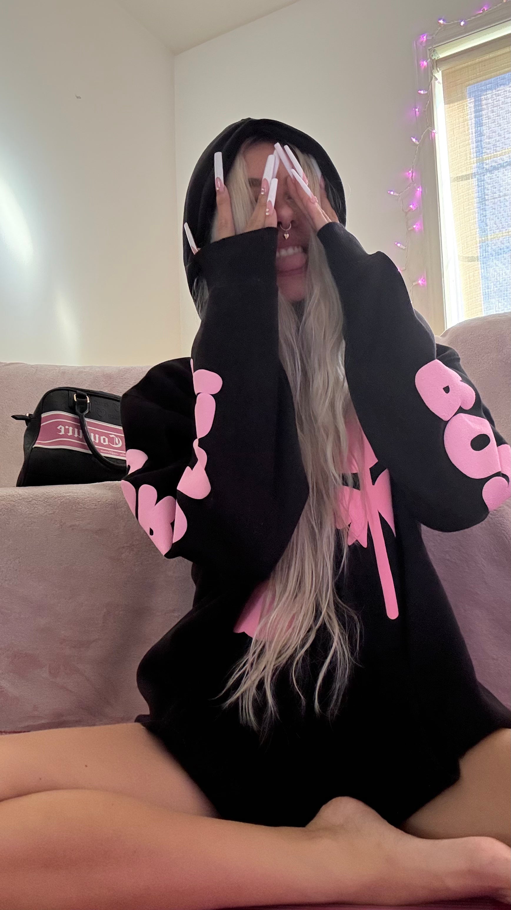 *prévente* DUO multi-surfaces + Zip-Hoodie Premium LOLLY QUEEN 3D Puff 🖤🎀🍭édition limitée 8e Anniversaire Caramel Roze 🎂