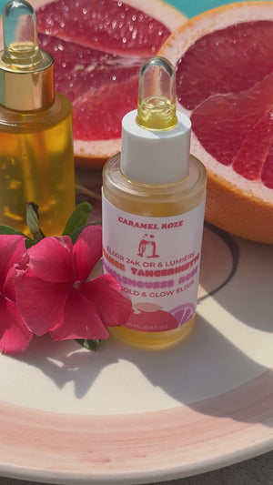 ELIXIR 24K OR & LUMIÈRE 💫 ✨🍊 ORANGE TANGERINETTE PAMPLEMOUSSE ROSE - 26ML.