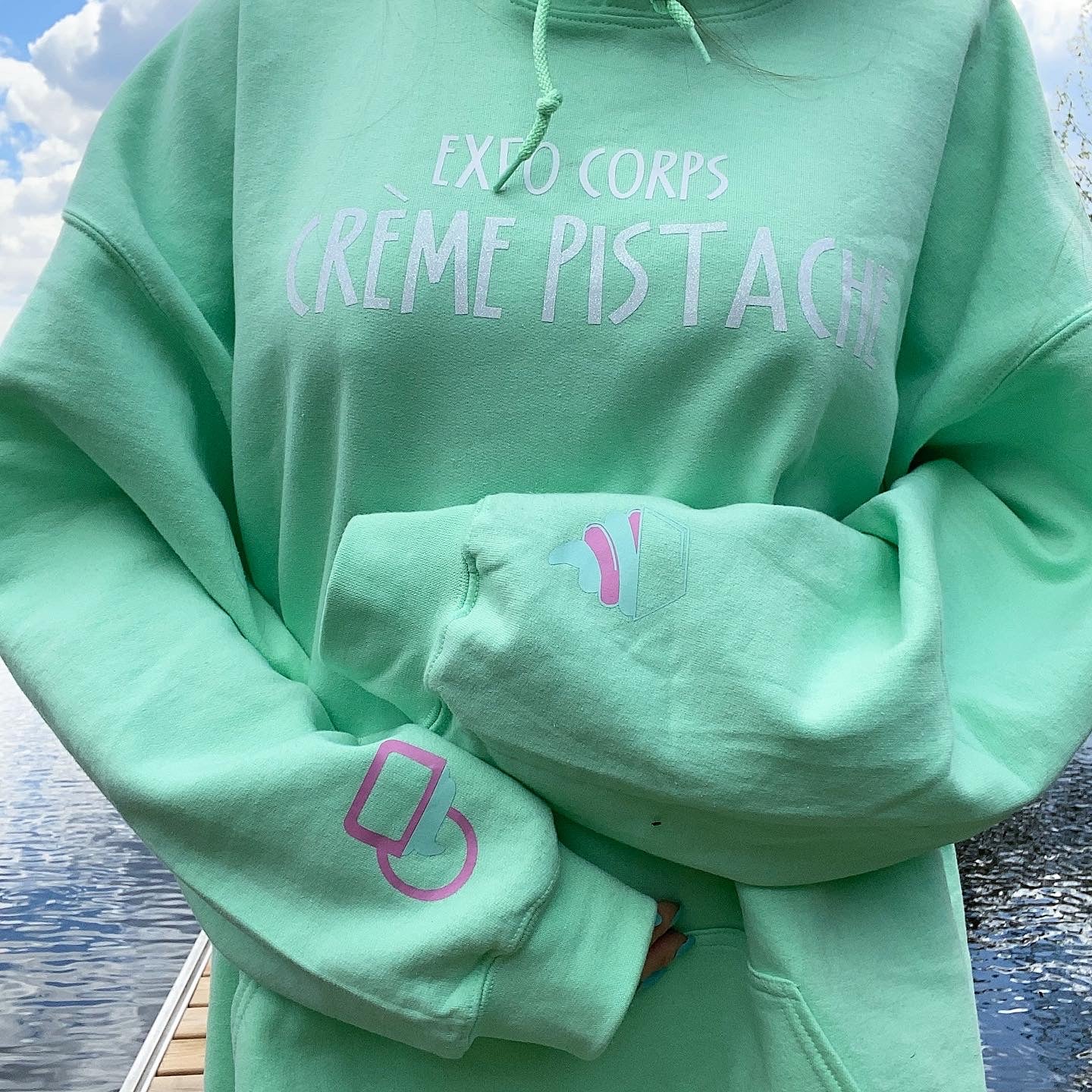 HOODIIE 💚🥛CRÈME PISTACHE🥛💚.