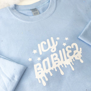 BABII BLUE CREWNECK 🧊ICY BABIIEZ🧊