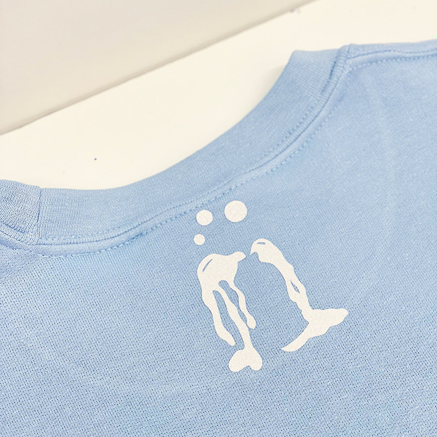 BABII BLUE CREWNECK 🧊ICY BABIIEZ🧊