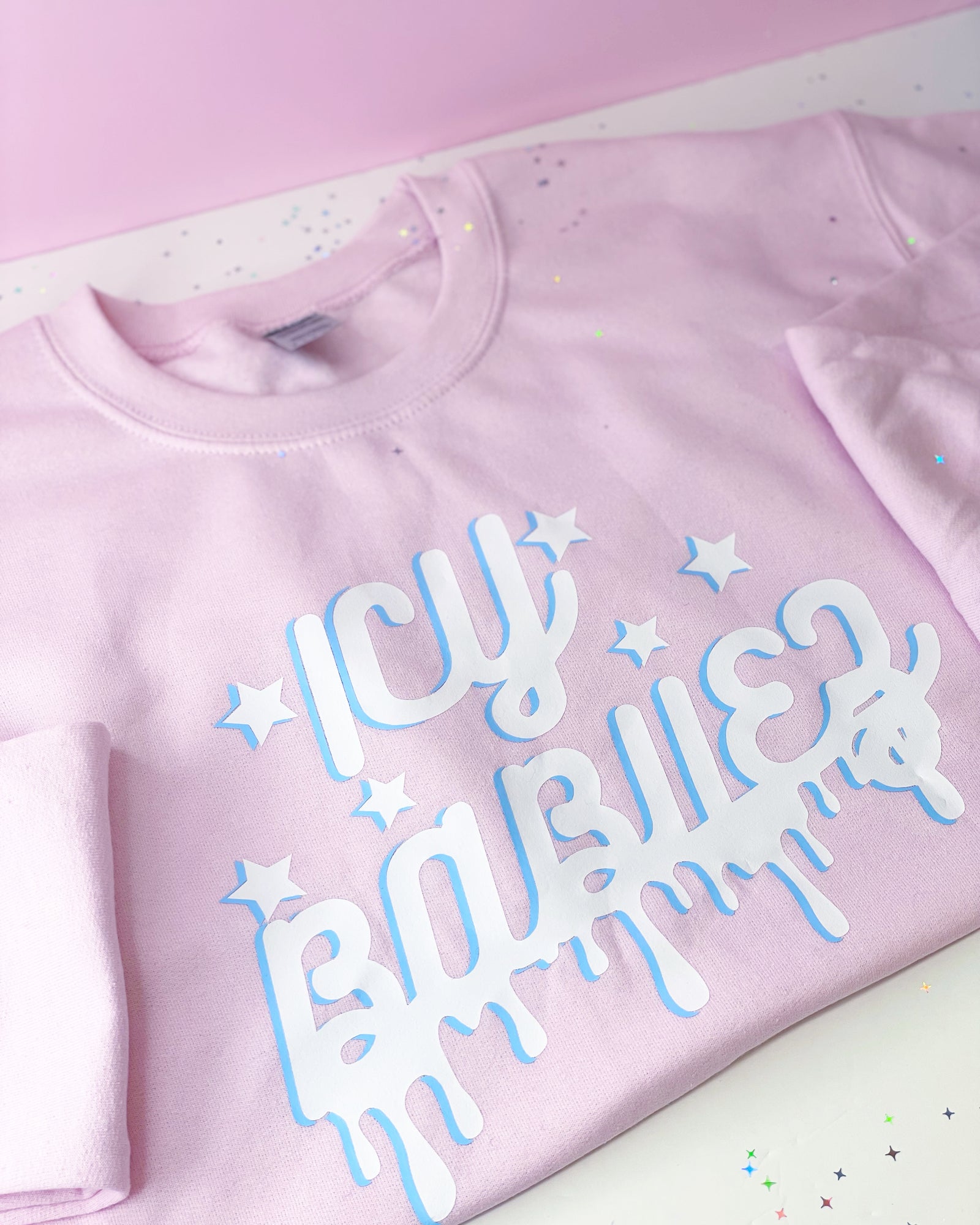 BABII PINK CREWNECK 🧊ICY BABIIEZ🧊